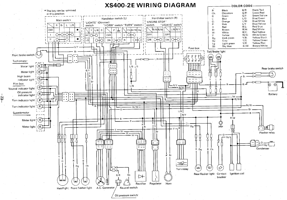 Yamaha Wiring Diagrams: Diagnose motorcycle and moped electrical problems.